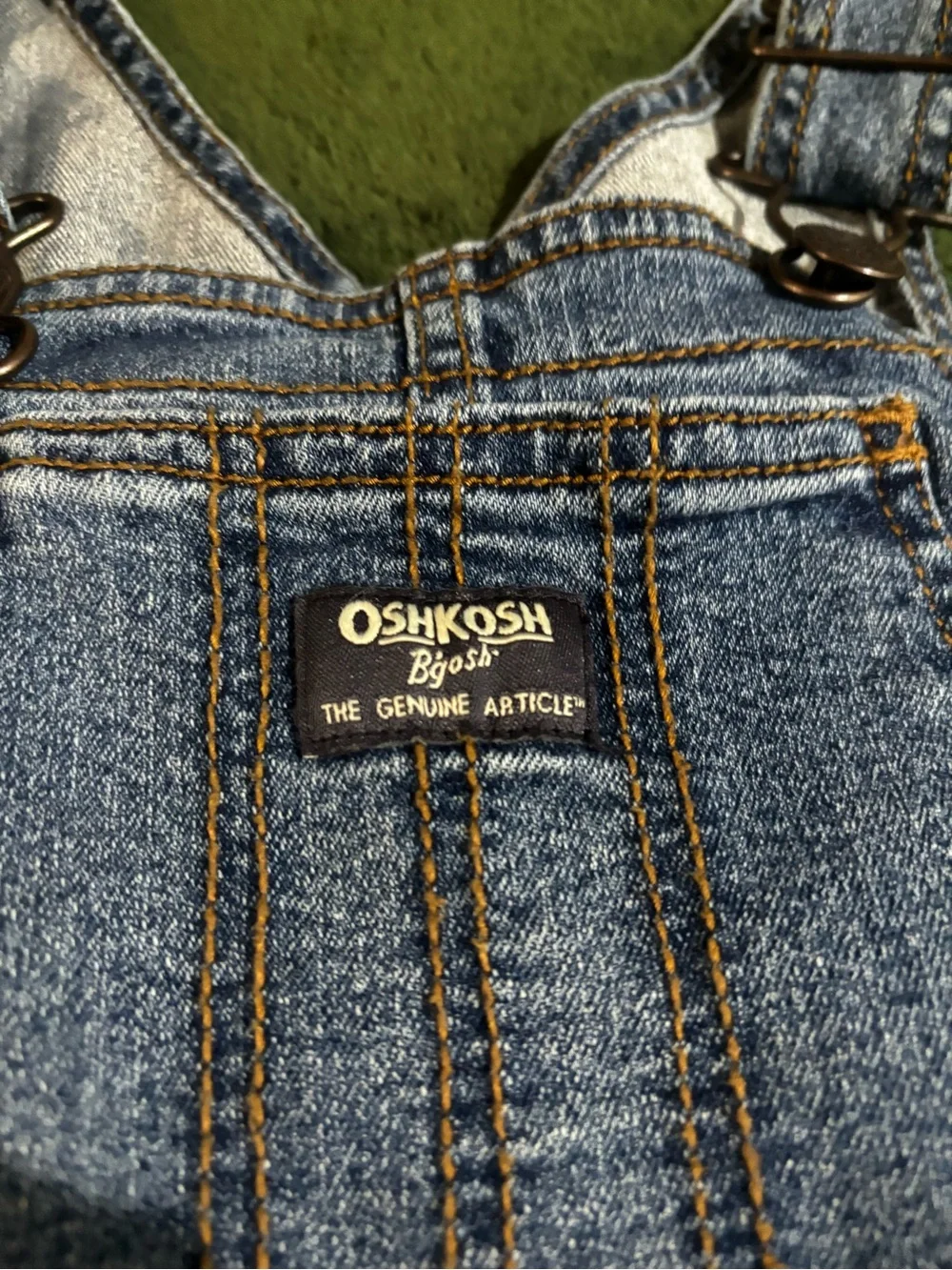 OshKosh B’gosh Boys Jean Denim Cargo Overalls 5T Utility Bib Pants